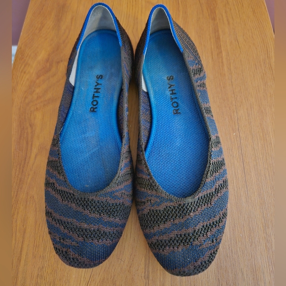 Rothy's Sapphire Zebra Square Toe - Picture 6 of 9